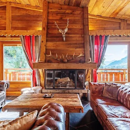 Somptueux Baron Vue.jaccuzi.4 Mn A Pied Au Centre Megève