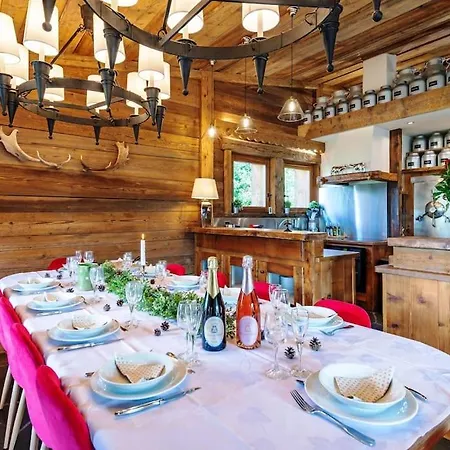 Chalet Somptueux Baron Vue.jaccuzi.4 Mn A Pied Au Centre Megève