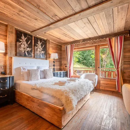 Chalet Somptueux Baron Vue.jaccuzi.4 Mn A Pied Au Centre Megève