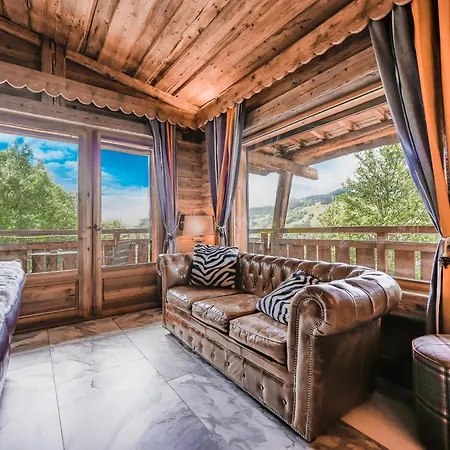 Chalet Somptueux Baron Vue.jaccuzi.4 Mn A Pied Au Centre Megève