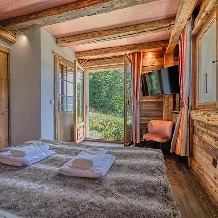 Chalet Somptueux Baron Vue.jaccuzi.4 Mn A Pied Au Centre Megève