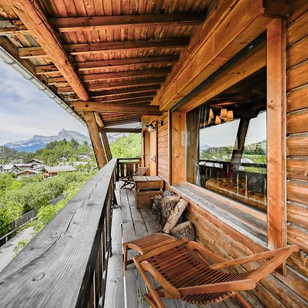 Chalet Somptueux Baron Vue.jaccuzi.4 Mn A Pied Au Centre Megève