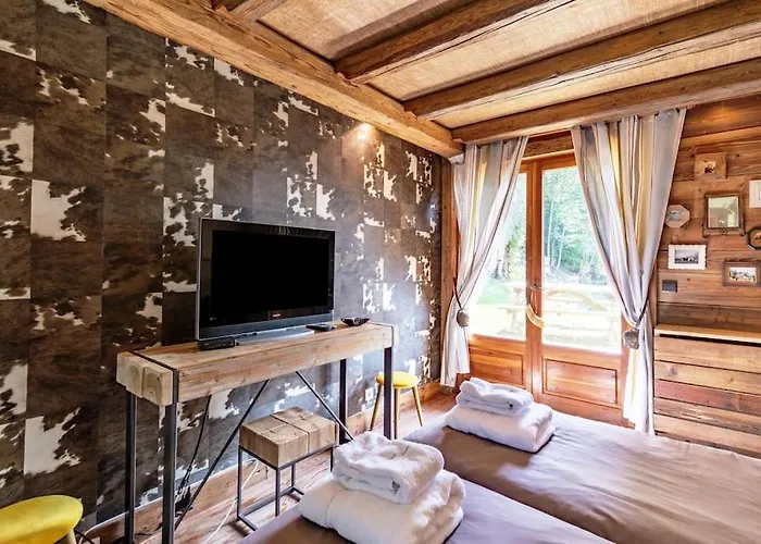 Somptueux Baron Vue.jaccuzi.4 Mn A Pied Au Centre Chalet Megève