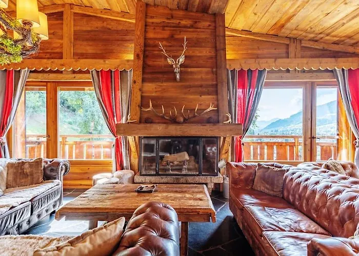 Somptueux Baron Vue.jaccuzi.4 Mn A Pied Au Centre Megève