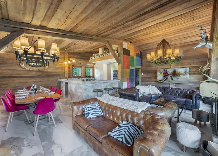 Somptueux Baron Vue.jaccuzi.4 Mn A Pied Au Centre Chalet Megève