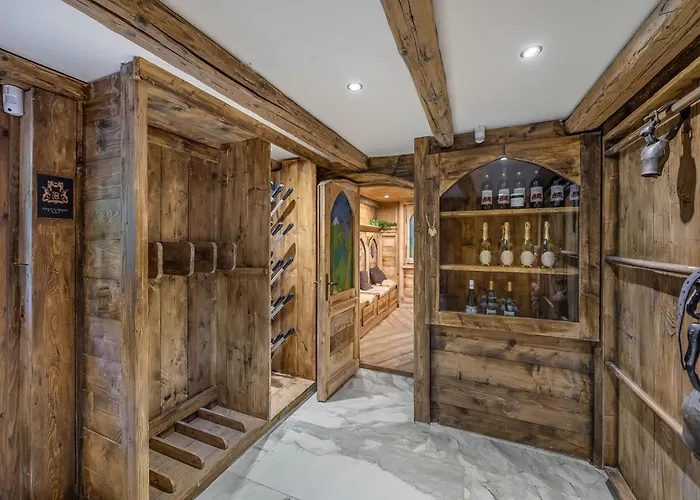 Somptueux Baron Vue.jaccuzi.4 Mn A Pied Au Centre * Megève